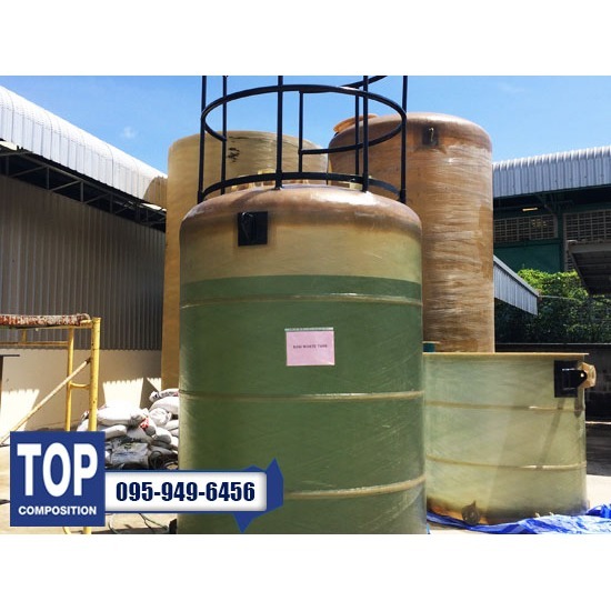 FRP Tank งานถังไฟเบอร์กลาสทรงกลม