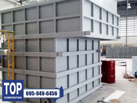 ถังไฟเบอร์ทรงสี่เหลี่ยม